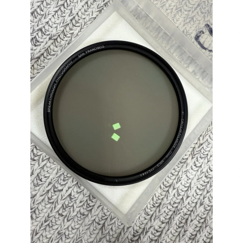 77mm X1 CPL Circular Polarizing Filter for Lenses - AGC Optical Glass Polariz...